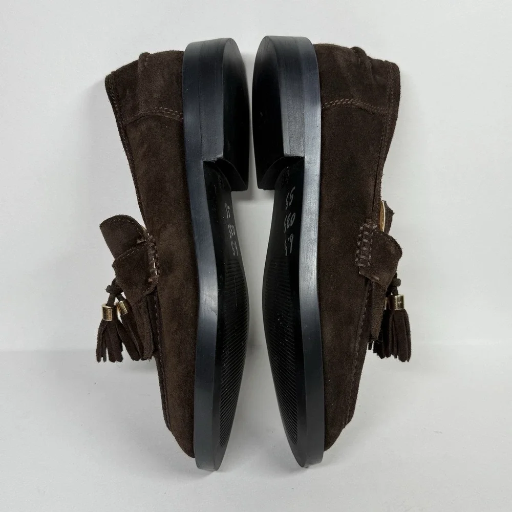 NEW Steve Madden Size 6.5 M‎ Brown Suede Radcliff Tassel Loafer Slip On Shoes - Picture 5 of 10